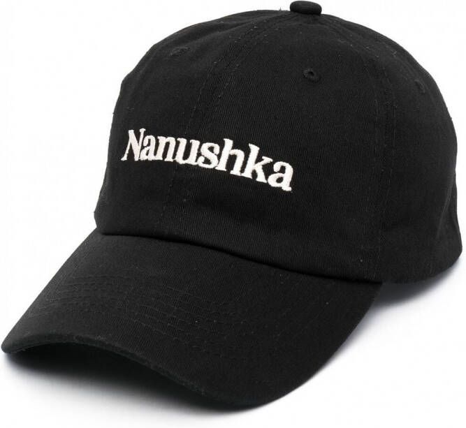 Nanushka Pet met geborduurd logo Zwart