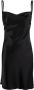 Nanushka Satijnen mini-jurk Zwart - Thumbnail 1