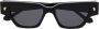 Nanushka Sazzo zonnebril met D-montuur Zwart - Thumbnail 1