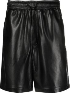 Nanushka Shorts met trekkoordtaille Zwart