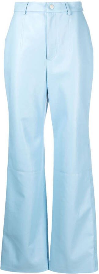 Nanushka Straight broek Blauw