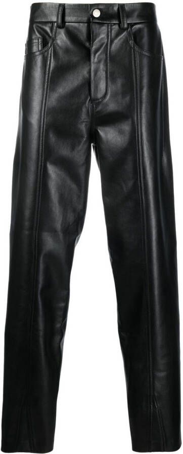 Nanushka Straight broek Zwart