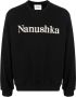 Nanushka Sweater met geborduurd logo Zwart - Thumbnail 1