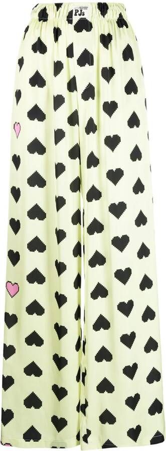 Natasha Zinko Broek met wijde pijpen Geel