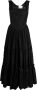 Natasha Zinko Midi-jurk met vlakken Zwart - Thumbnail 1
