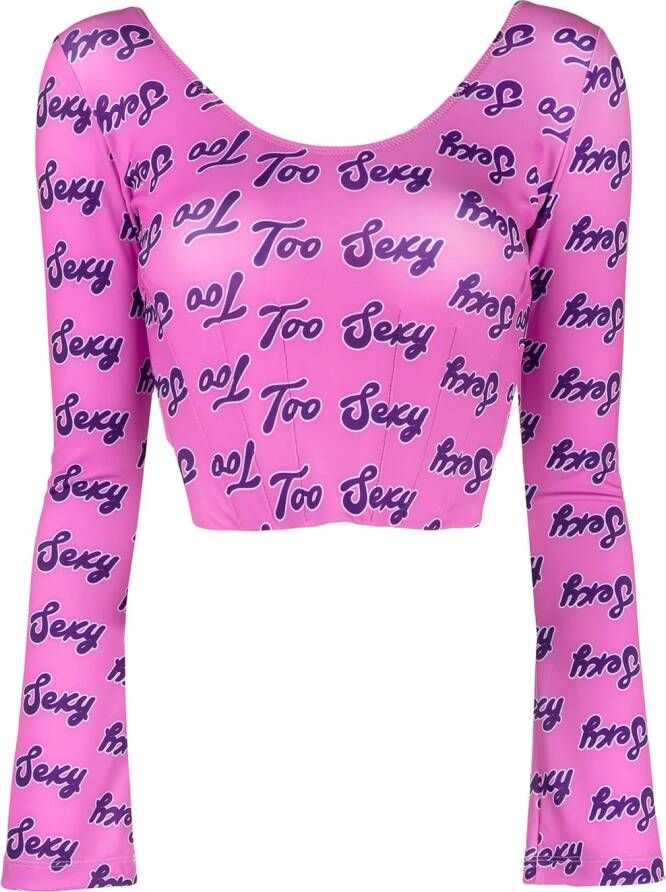 Natasha Zinko Cropped top Roze