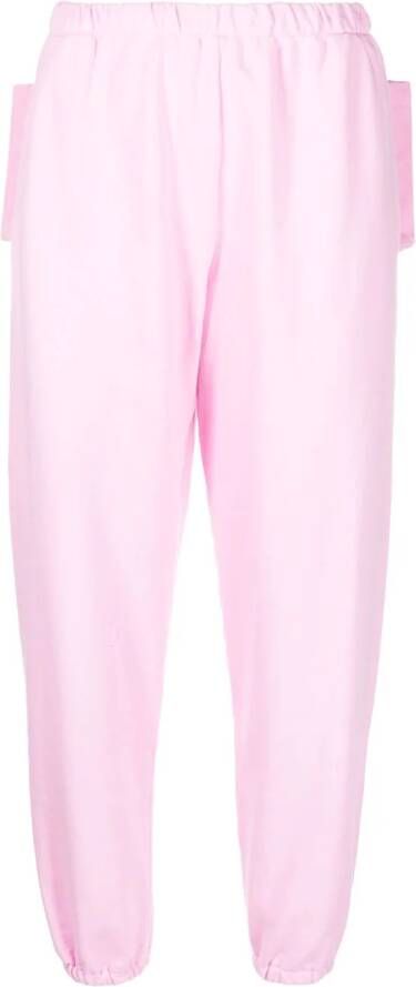 Natasha Zinko Box cropped trainingsbroek Roze