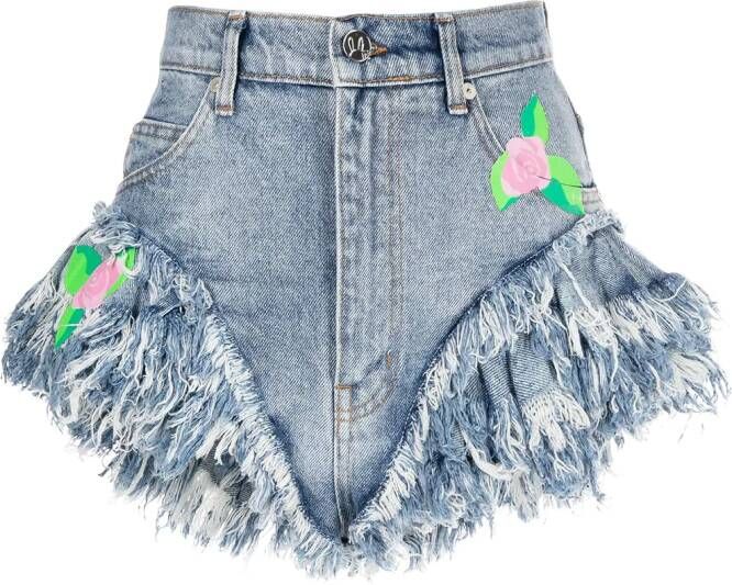 Natasha Zinko Denim shorts Blauw