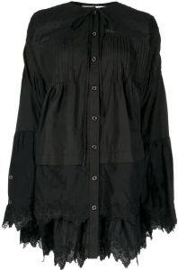 Natasha Zinko Gelaagde blousejurk Zwart