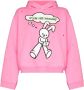 Natasha Zinko Gerafelde hoodie Roze - Thumbnail 1