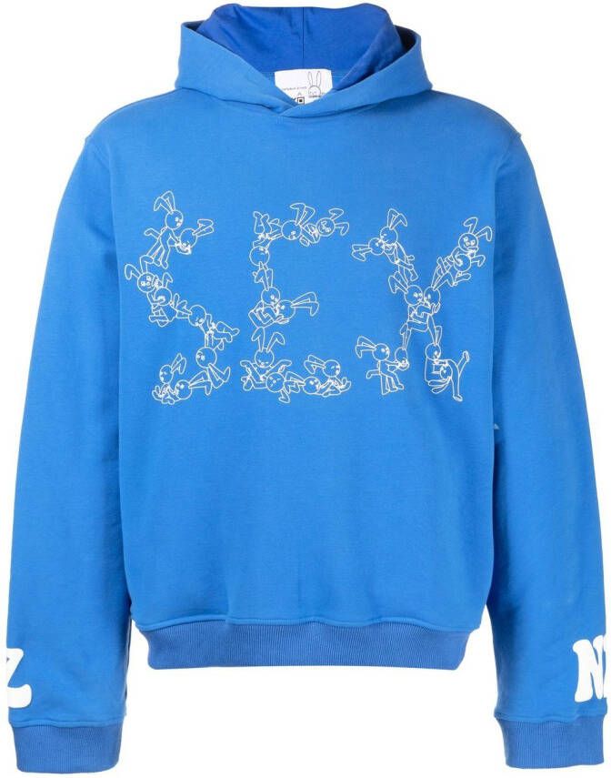 Natasha Zinko Hoodie met print Blauw