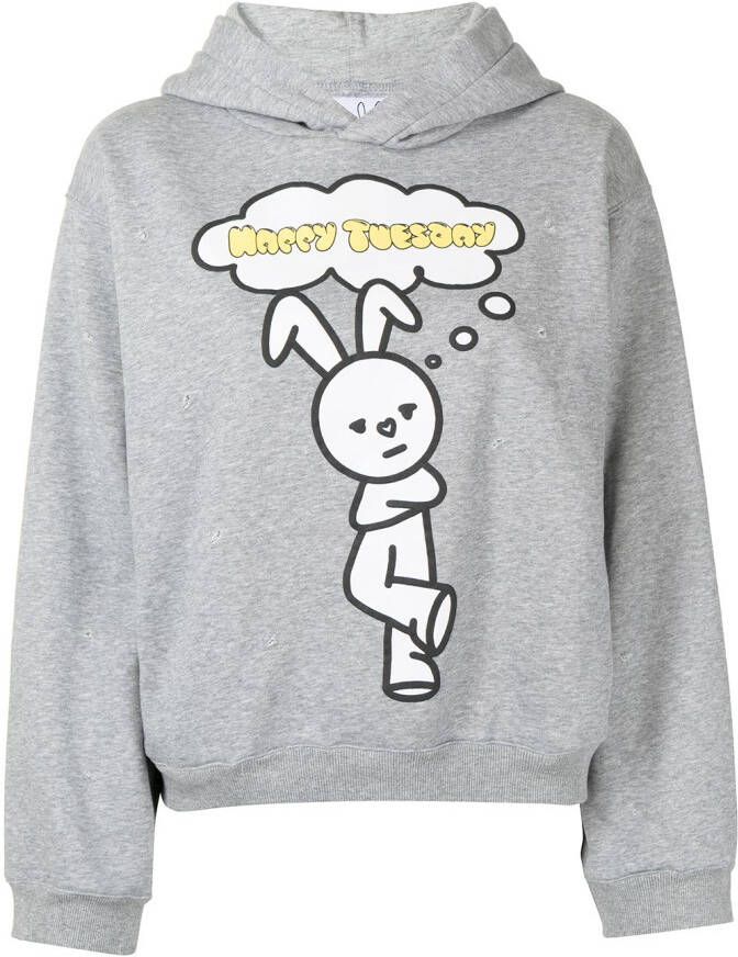 Natasha Zinko Hoodie met print Grijs