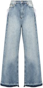 Natasha Zinko Jeans met hartvormige zak Blauw