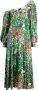 Natasha Zinko Jurk met bloemenprint Groen - Thumbnail 1