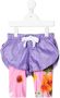 Natasha Zinko Kids Shorts met bloe print Paars - Thumbnail 1