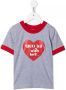 Natasha Zinko Kids T-shirt met hartprint Grijs - Thumbnail 1