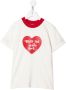 Natasha Zinko Kids T-shirt met hartprint Wit - Thumbnail 1