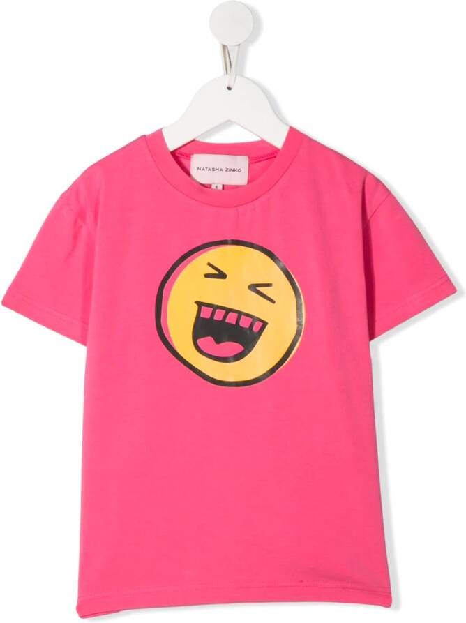 Natasha Zinko Kids T-shirt met print Roze