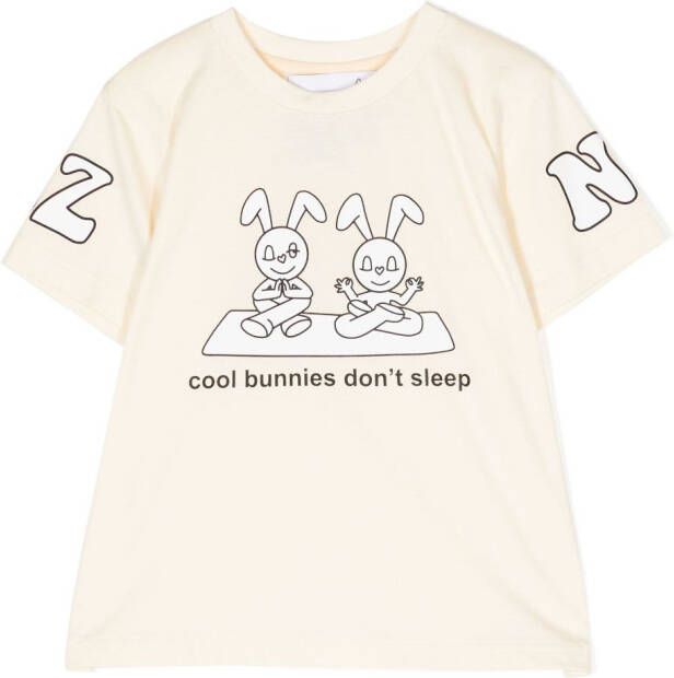 Natasha Zinko Kids T-shirt met print Wit