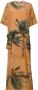 Natasha Zinko Maxi-jurk met palmboom print Beige - Thumbnail 1