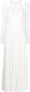 Natasha Zinko Maxi-jurk met uitgesneden detail Wit