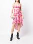 Natasha Zinko Midi-jurk met bloemenprint Roze - Thumbnail 1