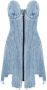 Natasha Zinko Mini-jurk met asymmetrische afwerking Blauw - Thumbnail 1