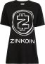 Natasha Zinko T-shirt met logoprint Zwart - Thumbnail 1