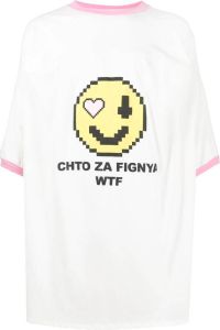 Natasha Zinko T-shirt met print Wit