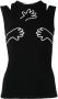 Natasha Zinko Tanktop met grafische print Zwart - Thumbnail 1