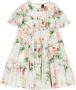 NEEDLE & THREAD KIDS Jurk met bloe print Wit - Thumbnail 1