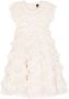 NEEDLE & THREAD KIDS Jurk met ruches Wit - Thumbnail 1
