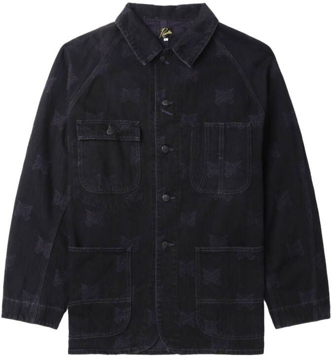 Needles Denim jack Zwart