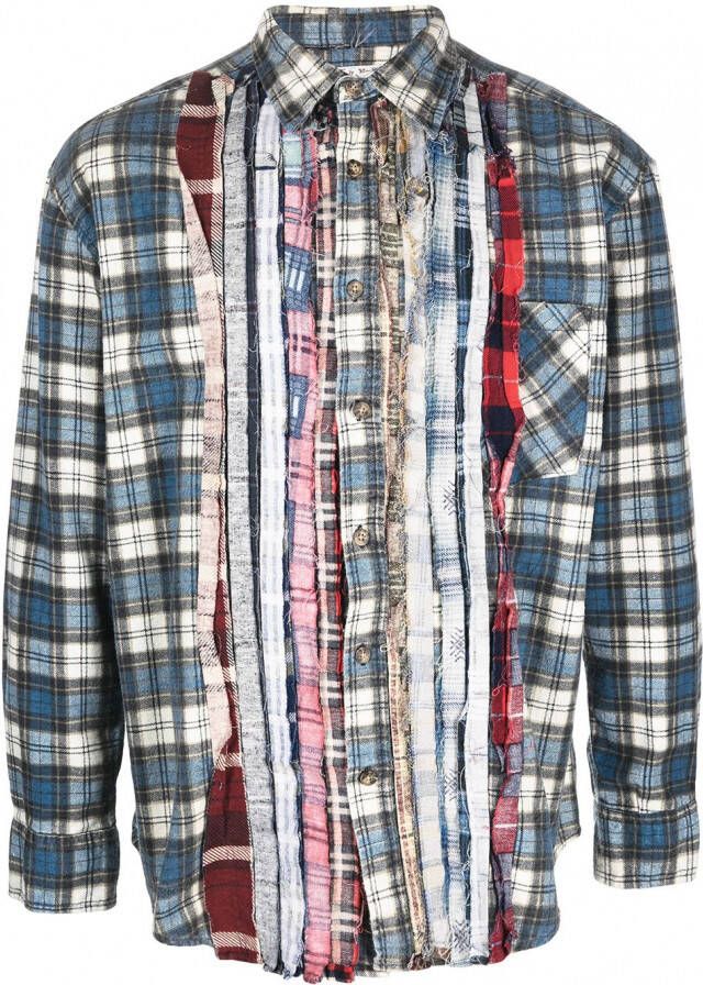 Needles Geruit overhemd Blauw