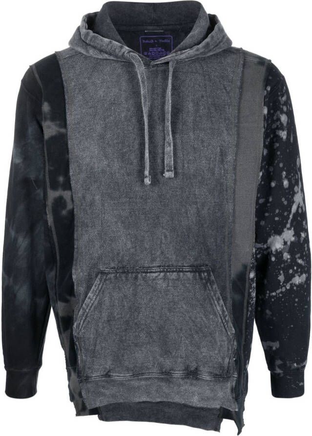 Needles Hoodie met gebleekt-effect Grijs