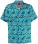 Needles Overhemd met abstracte print Blauw - Thumbnail 1