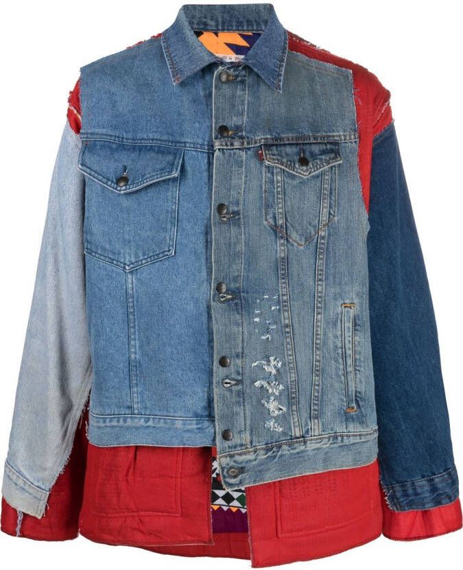 Needles Denim jack Blauw
