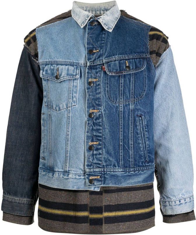 Needles Denim jack Blauw