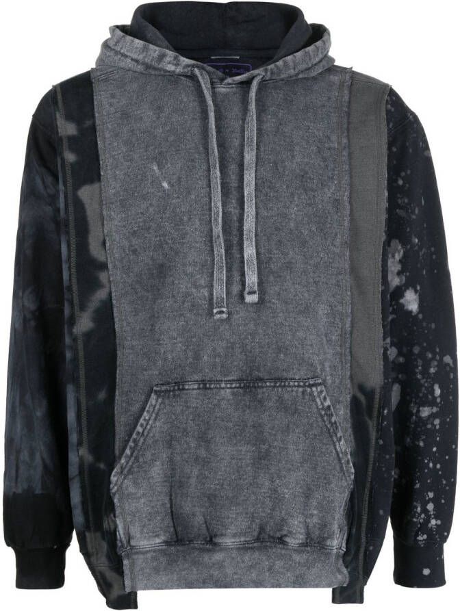 Needles Hoodie met vlakken Grijs