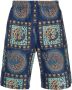 Needles Shorts met print Blauw - Thumbnail 1