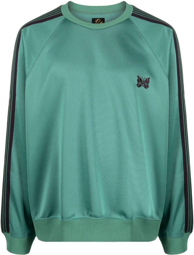 Needles Sweater met ronde hals Groen