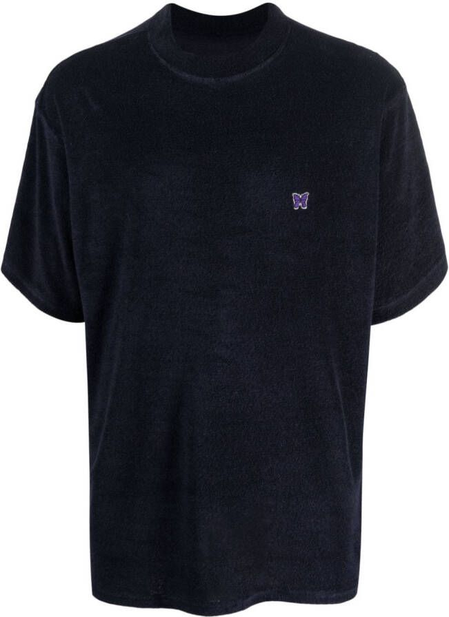 Needles T-shirt met logoprint Blauw