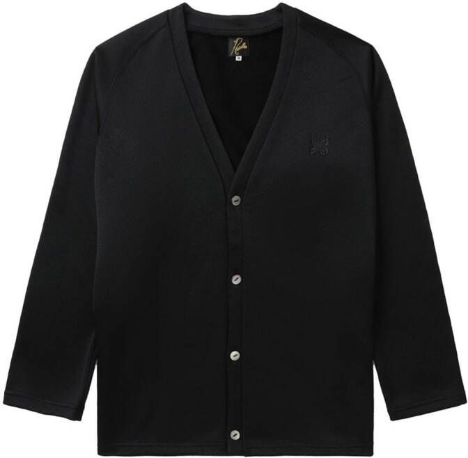 Needles Vest met geborduurd logo Zwart