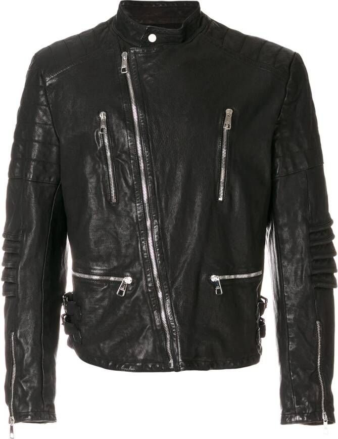 Neil Barrett bomberjack met rits Zwart