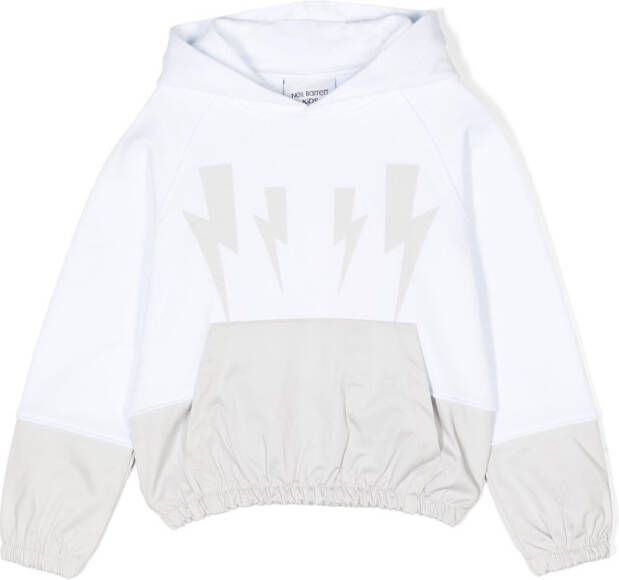 Neil Barrett Kids Hoodie met print Blauw