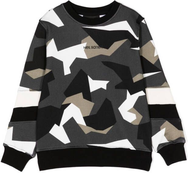 Neil Barrett Kids Sweater met print Groen