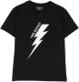 Neil Barrett Kids T-shirt met logoprint Zwart - Thumbnail 1