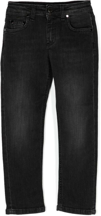 Neil Barrett Kids Straight jeans Zwart