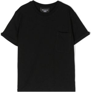 Neil Barrett Kids T-shirt met opgestikte zak Zwart
