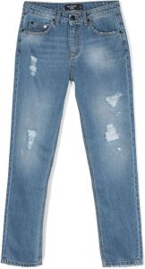 Neil Barrett Kids Slim-fit jeans Blauw